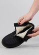 Дутики жіночі KL-Shoes з хутром короткі на широку ногу 40 26 см чорні (МК 1) - зображення 4