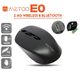 Беспроводная мышь METOO E0 2.4G Wireless и Bluetooth, тихий щелчок, проста в использовании Black - изображение 1
