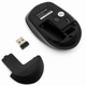Беспроводная мышь METOO E0 2.4G Wireless и Bluetooth, тихий щелчок, проста в использовании Black - изображение 6
