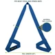 Слинг для коврика ProsourceFit Yoga Mat Carrying Sling, PS-2052-BL (синий) - изображение 4