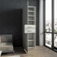 Шкаф-пенал Tobi Sho ST-0014 с полками и выдвижными ящиками, 600х2180х520 мм Сонома - изображение 4