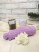 Подарочный набор для сауны, бани, женщине, девушке, маме, SPA, вафельный тюрбан, соль морская, органический крафтовые травы чабрец, мыльные цветы, цвет лаванда (5743-2213) - изображение 4