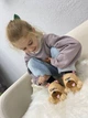 Тапочки Кигуруми Игрушки Щенок Мопс Kigurumi Домашние Бежевый Плюшевые Детские 26-31 (3113) - зображення 3