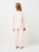 Детская теплая велюровая пижама для девочки Minoti 20pj2 41556JNR 92-98 см Бежевая (5063025373554) - изображение 2