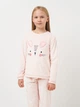 Детская теплая велюровая пижама для девочки Minoti 20pj2 41556JNR 92-98 см Бежевая (5063025373554) - изображение 3