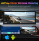 Відеореєстратор автомобільний 10.26" сенсор Full HD ADAS WiFi Carplay Bluetooth FM-transmit Airplay Hands Free 2 камери с1026 - изображение 5