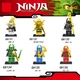 Набор фигурок конструктор Ниндзяго ninjago Джей Кай Зейн Коул Ллойд Ниа Ниндроид Гармадон 6 штук (II) 33524 - изображение 1