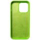 Чохол бампер силіконовий з мікрофіброю Silicone Case для Apple iPhone 14 Pro Зелений Shiny Green - зображення 2