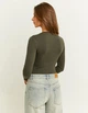 Боди-лонгслив женский Tally Weijl SBOCOCOSYM-DEP M Зеленый (7612950117023) - изображение 2