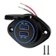 Накладная USB зарядка от аккумулятора 12-24V порты юсб розетка - изображение 1