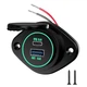 12-24V Накладна USB зарядка QC3.0 + PD Type-C юсб розетка живлення від акумулятора - зображення 1