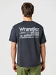 Футболка хлопковая длинная мужская Wrangler 112357350 M Темно-серая (5401139132207) - изображение 2