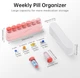 Премиальный контейнер для таблеток Koviuu Weekly Pill Organizer 1 Time a Day Pink - изображение 3