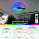 Управляемая МУЗЫКАЛЬНАЯ светодиодная люстра ESLLSE SONG R RGB 60Вт 380x70мм Белая - изображение 7