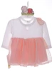 Платье с длинным рукавом Baby girl персиковое 68 см (43585) - изображение 1