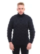 Свитер мужской темно-синий вязанный зимний 230-658-03 XL - изображение 6