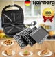 Мультимейкер электрогриль Rainberg RB-5408 4 в 1 для приготовления бутербродов, бельгийских вафель и гриля мощностью 2200 Вт - изображение 2