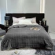Двухслойный плед Королевский Шарпей на овчине L&M Home Textiles Графит евро 200х230 - изображение 1