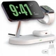 Беспроводная зарядка Magsafe док станция 3 в 1 QINETIQ Magsafe T268 33W для Apple iPhone 12 13 14 15 16, apple watch 2-9 SE Ultra AirPods c Qi сертификацией + adapter белая - изображение 1