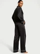 Піжама Сатинова (сорочка + штани) Victoria's Secret Glazed Satin Long Pajama Set XS Чорний (26930155) - изображение 2