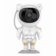 Лазерный ночник-проектор звездного неба Astronaut LED с пультом white - изображение 1