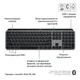 Клавиатура Logitech MX Keys S для MAC Bluetooth/Wireless UA Space Grey (920-011637) - изображение 11