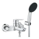 Cмеситель для ванны однорычажный с коротким изливом GROHE QuickFix Start хром латунь 25283002 - изображение 1