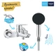 Cмеситель для ванны однорычажный с коротким изливом GROHE QuickFix Start хром латунь 25283002 - изображение 2