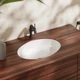 Умивальник врізний HANSGROHE Xuniva D під стільницю 450x350x175мм овальний білий 60152450 - зображення 2