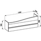 Тумба під умивальник LAUFEN Alessi OnEvolution 135x49x32см підвісна коричнева H4243600976301 - зображення 2