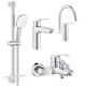 Набір змішувачів для ванної GROHE Eurosmart хром латунь UA123248M3 - зображення 1