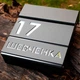Універсальна поштова скринька | Для вулиці та приміщення | Захист від дощу M1, 35x32, чорна та графіт - зображення 1