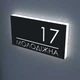 Адресная табличка с LED подсветкой | Номер дома на фасад - Light3 (300 на 160 мм) - изображение 2