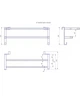 Полка для полотенец навесная профильная HF Sheffield 520x204 white mat Белая - изображение 5