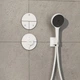 Внешняя часть смесителя без скрытой части HANSGROHE ShowerSelect Comfort S белый латунь 155мм 15562700 - изображение 2