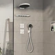 Внешняя часть смесителя без скрытой части HANSGROHE ShowerSelect Comfort E белый металл 155x155мм 15574700 - изображение 3
