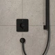 Внешняя часть смесителя без скрытой части HANSGROHE ShowerSelect Comfort Q черный латунь 155x155мм 15581670 - изображение 2