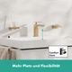 Змішувач для умивальника з джойстиком HANSGROHE Tecturis E EcoSmart+ бронза латунь з донним клапаном 73010140 - зображення 3