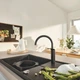 Змішувач для кухні одноважільний GROHE Eurosmart чорний латунь 332022433 - зображення 2