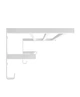 Полка для полотенец настенная профильная HF Sheffield 520x256 white mat Белая - изображение 3
