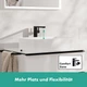 Змішувач для умивальника із високим виливом HANSGROHE Tecturis E CoolStart EcoSmart+ чорний латунь 73072670 - зображення 2