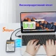 Внешний карман Maiwo для 2.5" SATA HDD/SSD - USB 3.0 Type-A Transparent Black (K2510B) - изображение 4