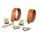 Наручники для рук/щиколоток LOCKINK Wristcuffs/Anklecuffs Brown Set Коричневі One Size - зображення 2