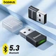 Адаптер Baseus BA07 Bluetooth 5.3 USB блютуз приемник и передатчик Wireless adapter сетевая карта в ЮСБ для ПК компьютера и ноутбука басеус ресивер для музыки - изображение 5