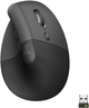 Logitech Lift Vertical Ergonomiczna Mysz komputerowa bezprzewodowa/Bluetooth grafitowa (910-006473) (2401LZ50UXZ9) - Outlet - obraz 1