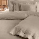 Постельное белье Sarev Monochrome natural beige делюкс сатин 300TC евро - изображение 3