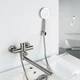 Змішувач для ванни Frap F22801 нержавіюча сталь - зображення 2