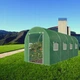Теплица парник 10 м² GREENHOUSE 400 x 250 см с оцинкованной металлической рамой и защитной пленкой зеленого - изображение 2