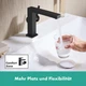 Змішувач для умивальника з джойстиком HANSGROHE Tecturis E CoolStart EcoSmart+ чорний латунь 73021670 - зображення 7