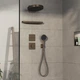Зовнішня частина змішувача без прихованої частини HANSGROHE ShowerSelect Comfort Q бронза латунь 155x155мм 15588140 - зображення 3